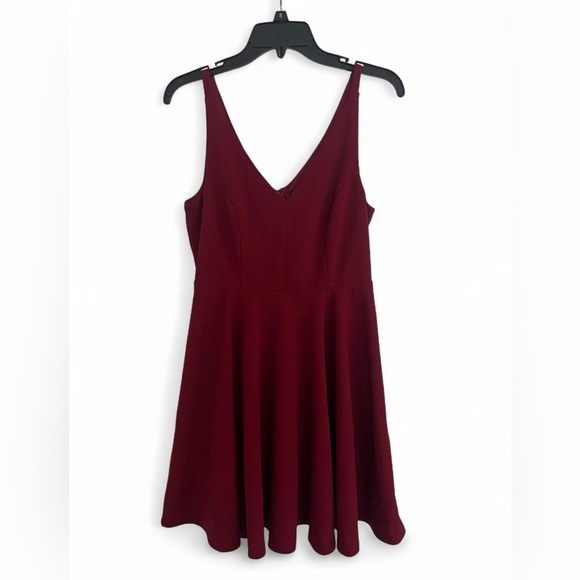 Lulu's Red Skater Dress - Picture 1 of 4
